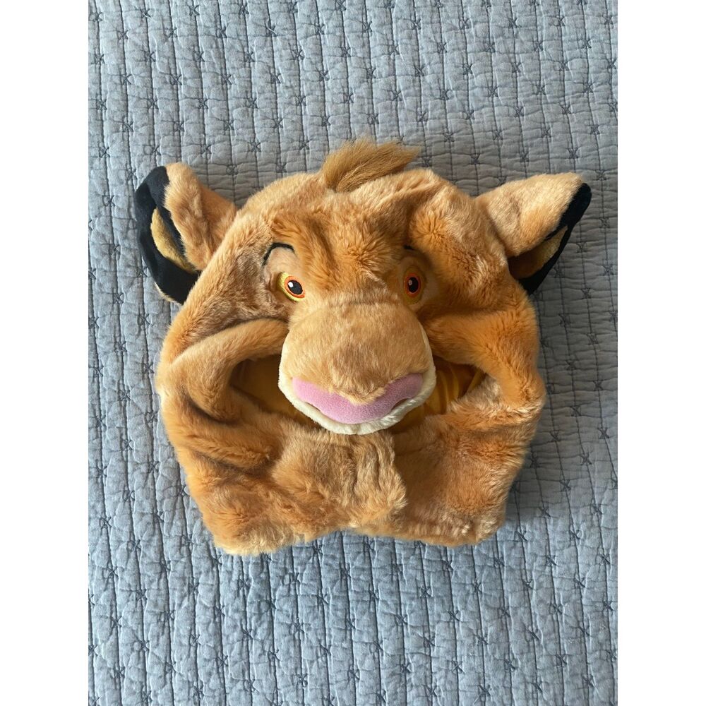 Disney Store Simba plush hat vintage Lion King character cosplay cap